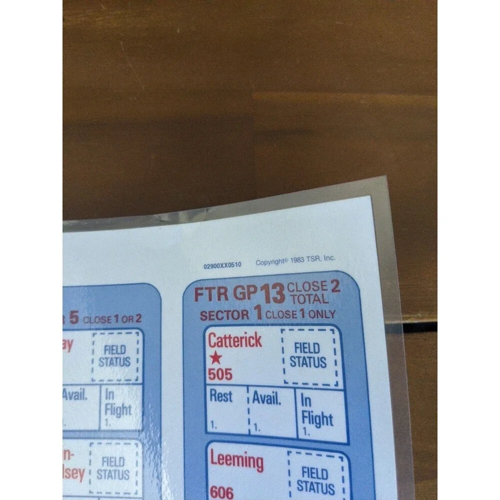 Laminated TSR 1983 Battle Over Britain Map And British Airfield Display